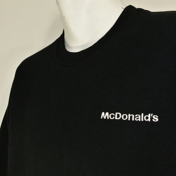 McDONALD'S Hamburgers Fast Food Employee Uniform Sweatshirt NEW Size XL - Picture 2 of 13